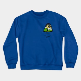 Too Many Birds! Pocket Black-Capped Conure Crewneck Sweatshirt